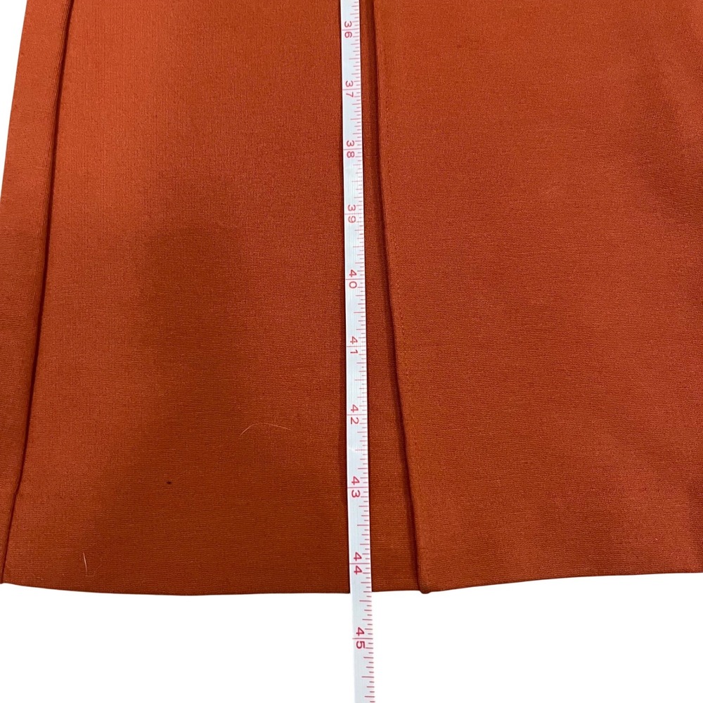 A New Day Womens Burnt Orange Pintuck Flare Leg Ponte Pants Size 10 NEW - Picture 7 of 9